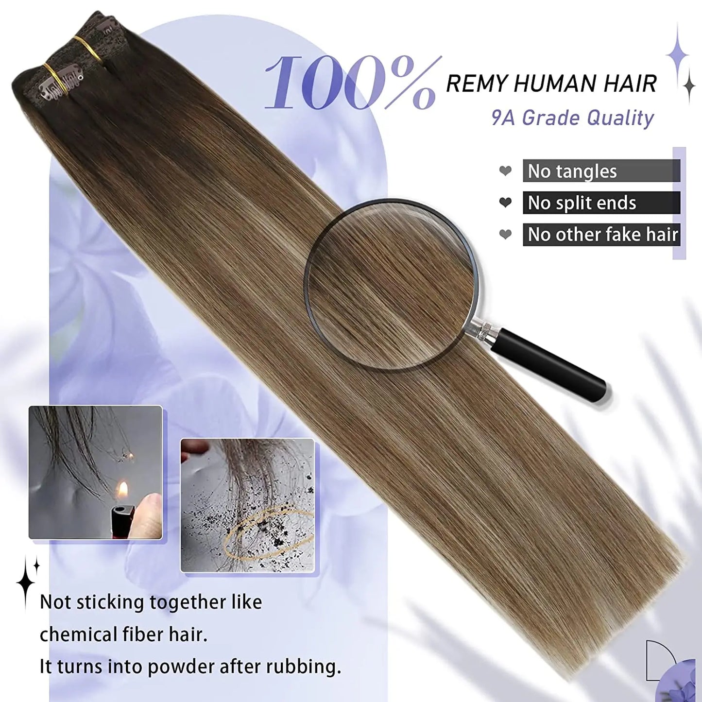 Transformeer je look met Moresoo Premium Clip-In Haarextensions - 100% Natuurlijke Remy Haar, Rechte Stijl, Verkrijgbaar in 5 en 7 Delige Sets!