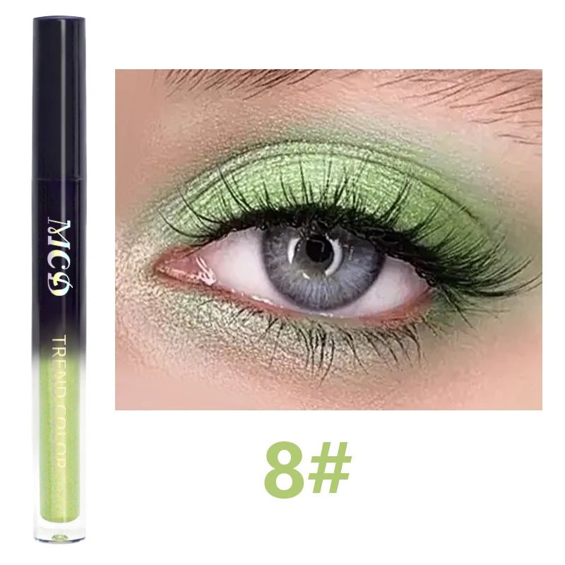 Glamoureuze 13-kleur Waterdichte Vloeibare Oogschaduw Palette - Hoge Glans, Langhoudend en Vlekbestendige Make-up voor Indrukwekkende Looks