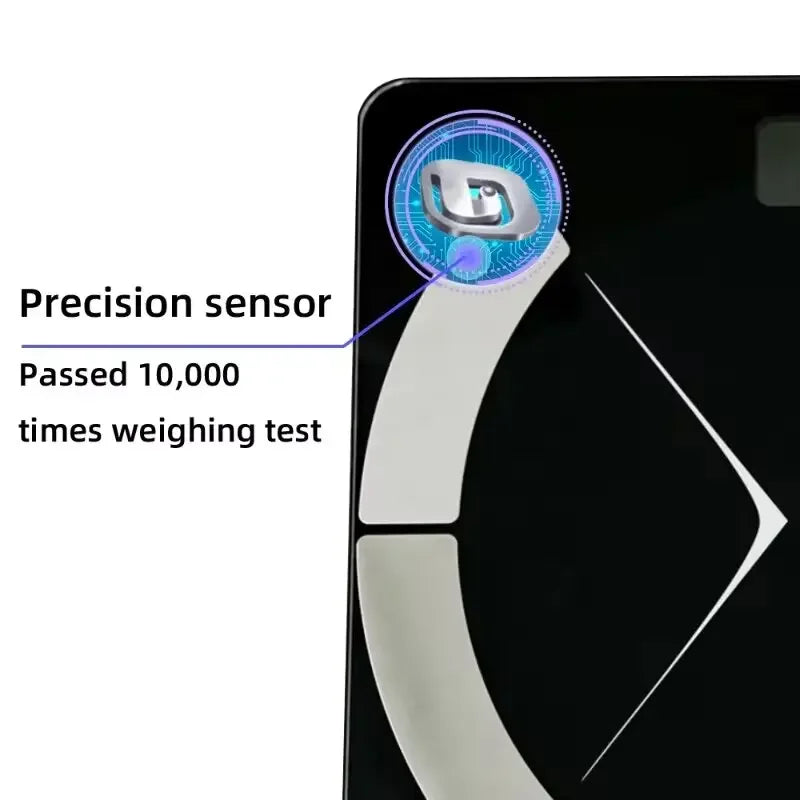 Slimme Bluetooth Lichaamsvet Analyzer Weegschaal - Moeiteloze Gewichtmeting voor Thuis met Oplaadfunctie