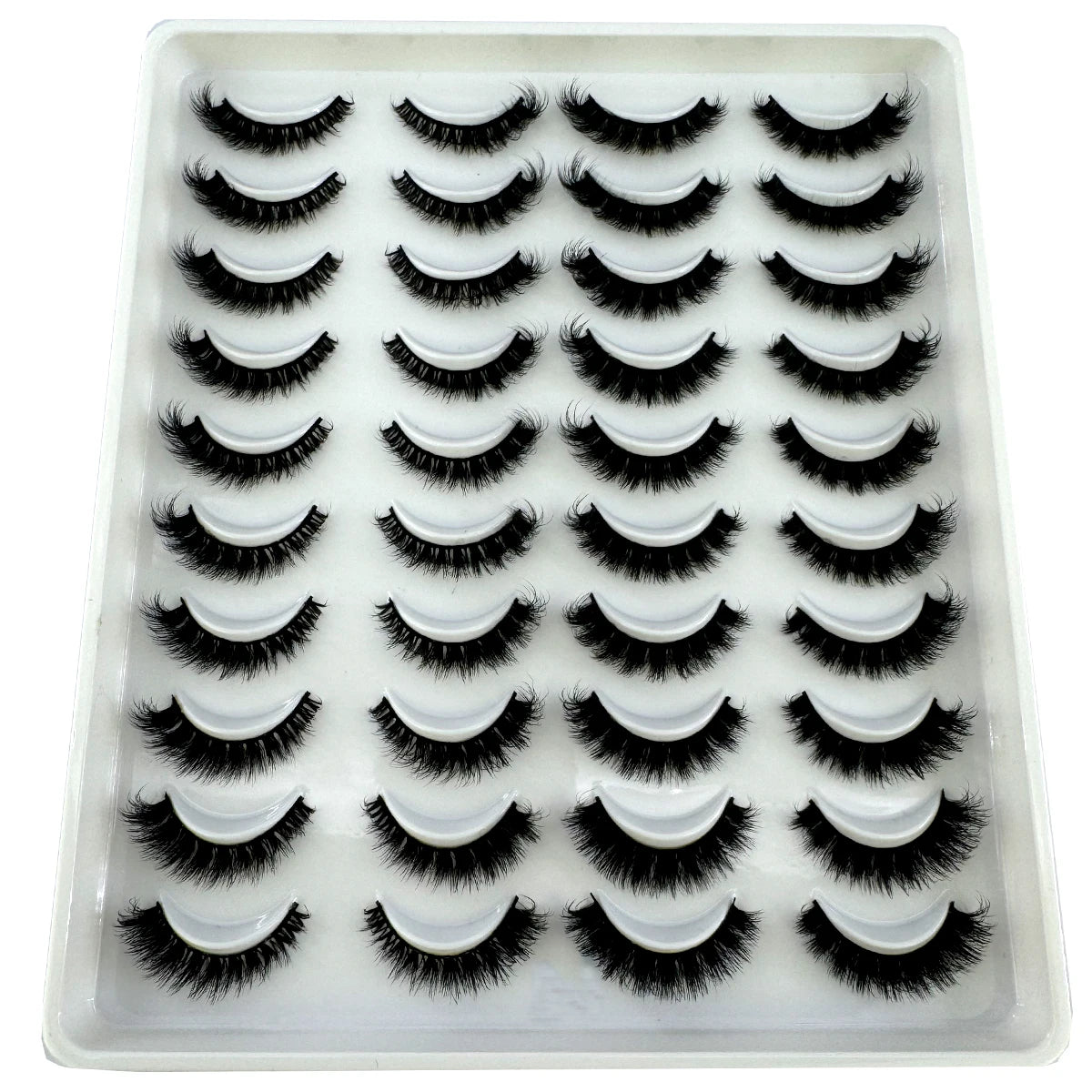 2023 Premium 20 Pairs Natuurlijke Lange 3D Minks Valse Wimpers Makeup Kit - Prachtig Gecontroleerde Mink Wimper Extensies voor Verbluffende Ogen!