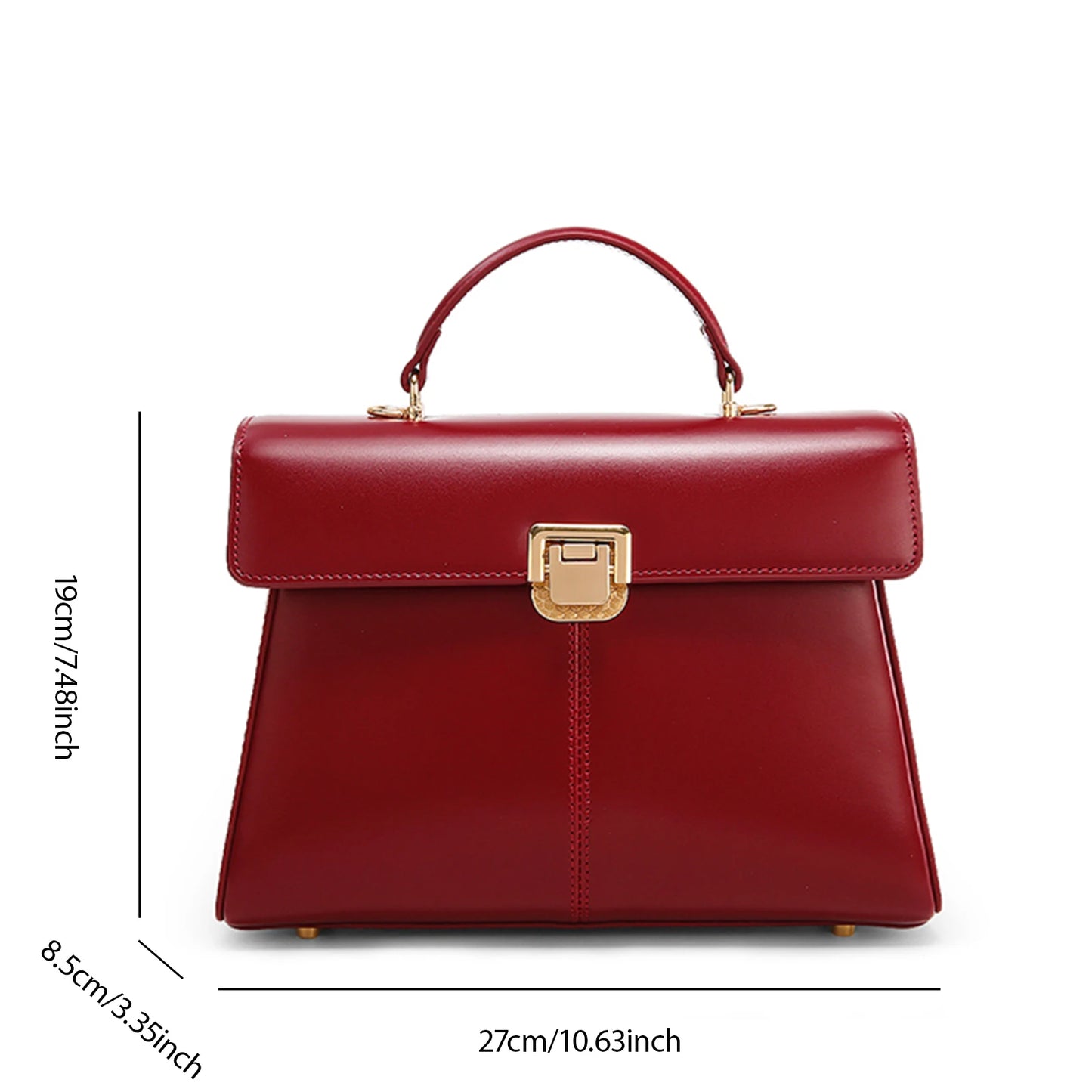 Chic & Veelzijdige ITAMOOD Echt Leren Handtas: Luxe Dames Schoudertas met Stylish Sjaal Detail