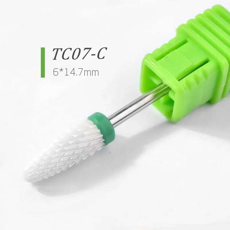Premium Keramische Vijlbits - Elektrische Pedicure & Manicure Polijstgereedschap voor Moeiteloos Nagelart & Cuticle Verzorging