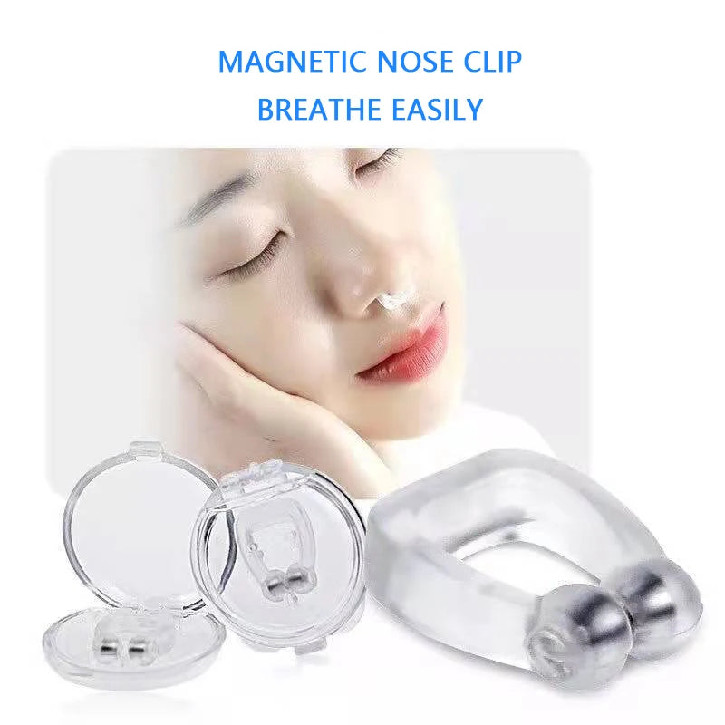 Ultieme Anti-Snor Silicone Magnetische Neusclip - De Perfecte Slaapgenoot voor Rustige Nachten en Apneu Verlichting, Inclusief Beschermhoes!