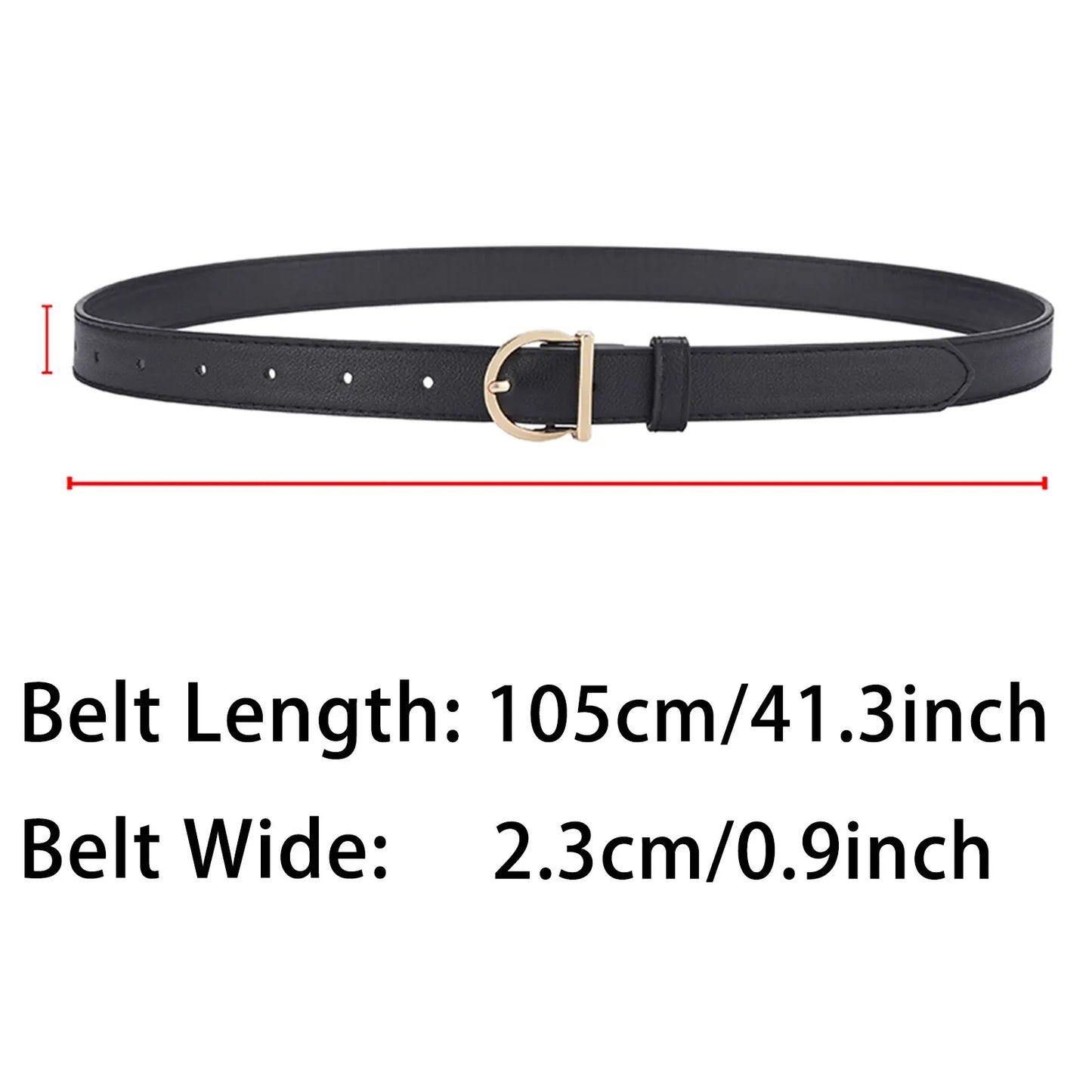 Chique Dames Dunne Riem met Modele Gesp - Luxueus Zacht PU Leer Perfect voor Cargo Broeken en Jeans, Winddicht Ontwerp