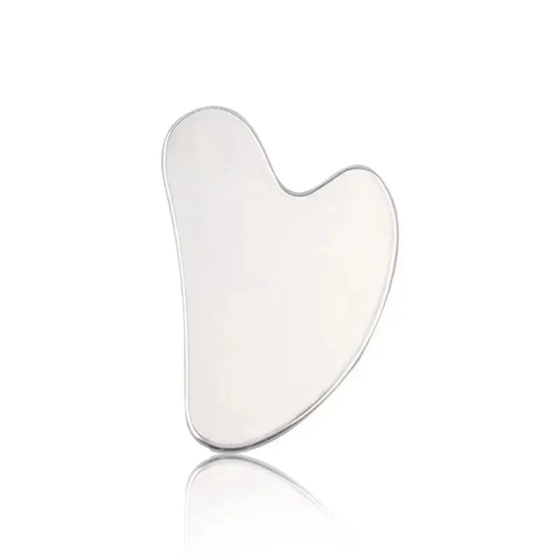 Verhoog je huidverzorgingsroutine met onze hartvormige roestvrijstalen Gua Sha-schaaf – Perfect voor gezichts-massages en lichaamsontspanning!