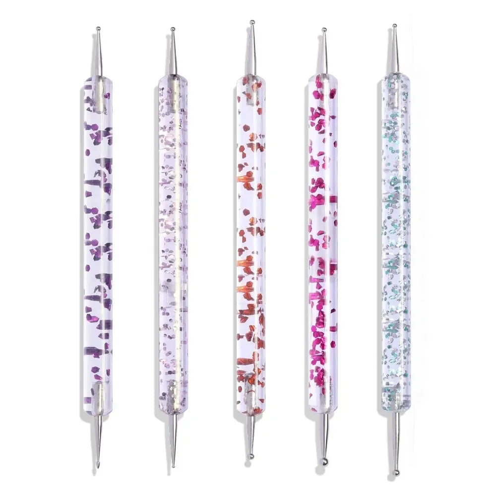 Ultimatieve Nail Art Penseelset: 5 of 20 Professionele Ontwerptools voor Indrukwekkend Schilderen, Tekenen en Dots - Perfect voor Manicures!