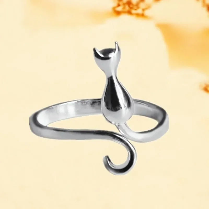 Exquisite 925 Sterling Zilveren Kat Ringen voor Dames - Luxe Designer Sieraden voor Verlovingen en Speciale Gelegenheden