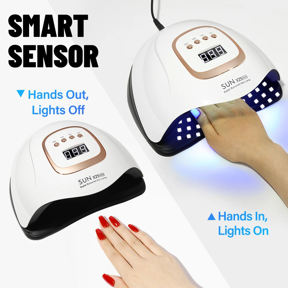 Professionele 380W LED Nagellamp voor Snelle Gel Uitharding - 81 LED's, 4 Timerinstellingen, Perfect voor Thuis en Salon Nagelkunst!