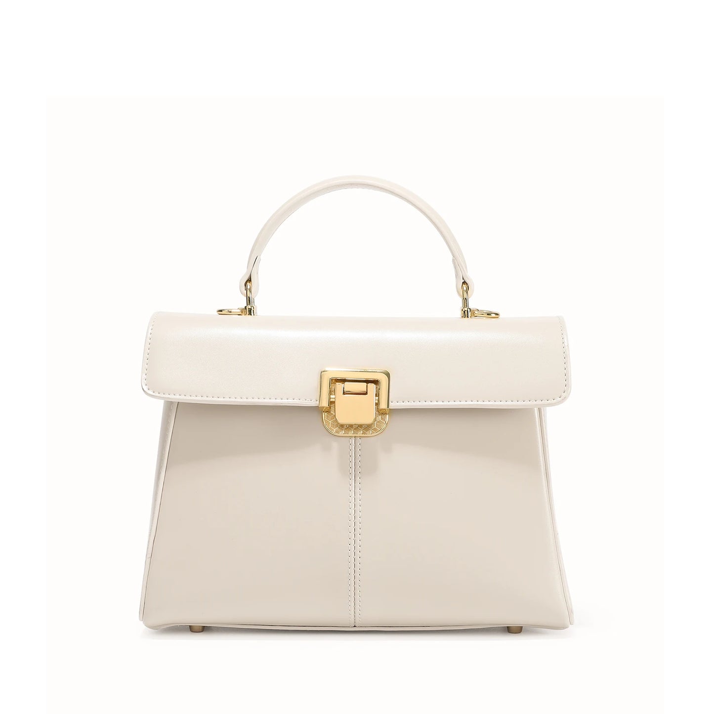 Chic & Veelzijdige ITAMOOD Echt Leren Handtas: Luxe Dames Schoudertas met Stylish Sjaal Detail