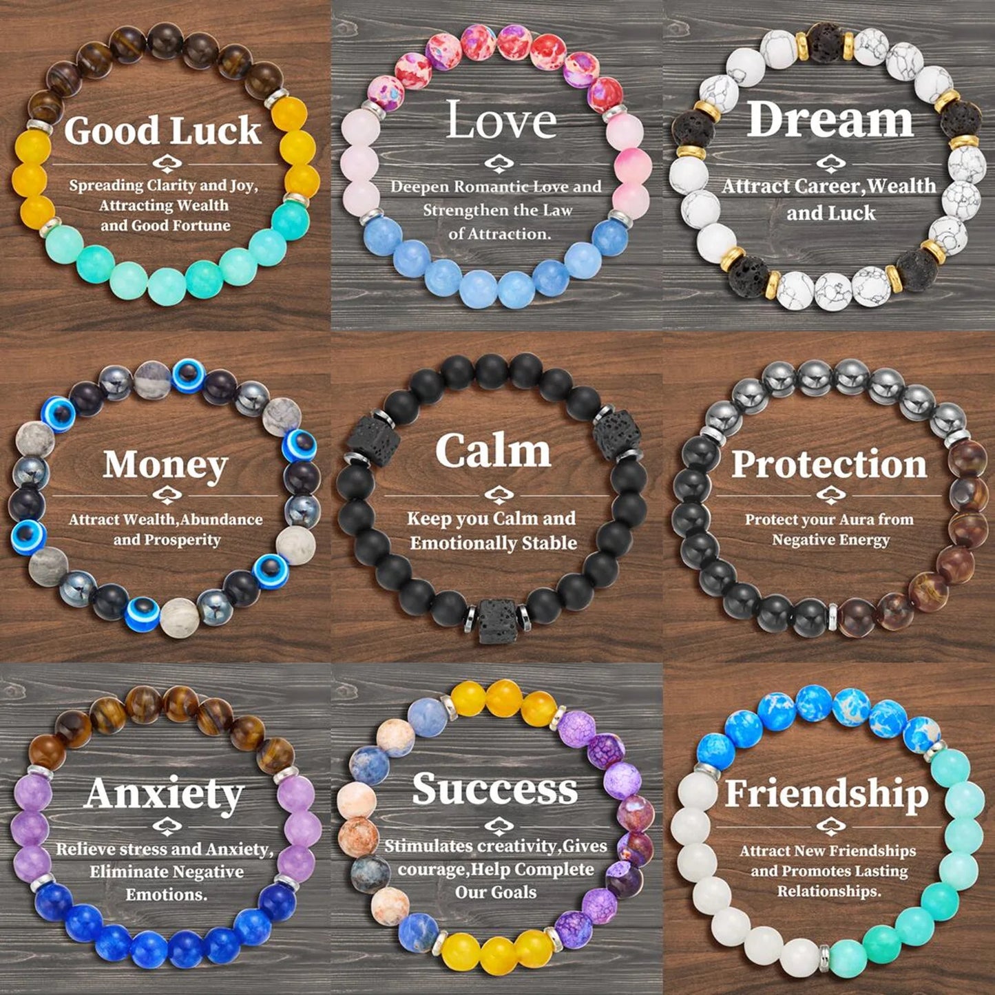 Charmante Natuurlijke Steen Chakra Armbanden voor Mannen en Vrouwen - Jouw Geluksenergie en Bescherming Companion, Perfect voor Meditatie en Vriendschaps Cadeaus!