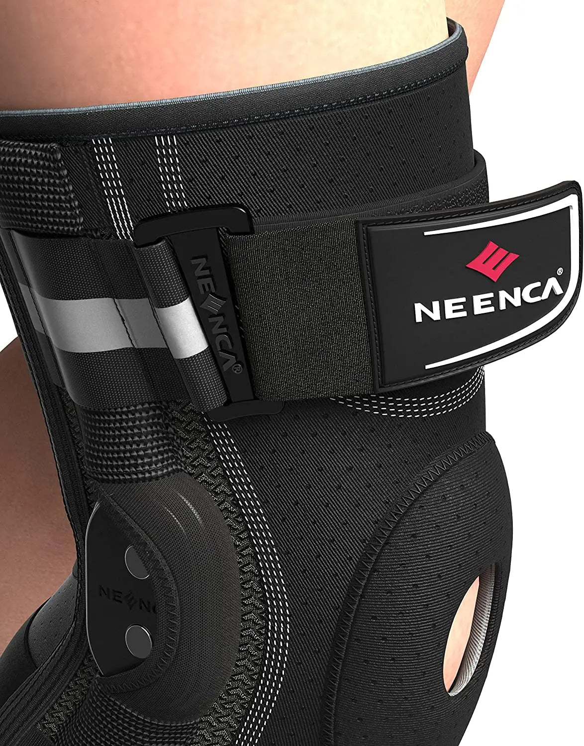 Ultieme NEENCA Scharnierkniebandage - Expertondersteuning voor Kniepijnverlichting met Zijdestabilisatoren, Perfect voor Artritis, Meniscusscheuren, en ACL/PCL Herstel