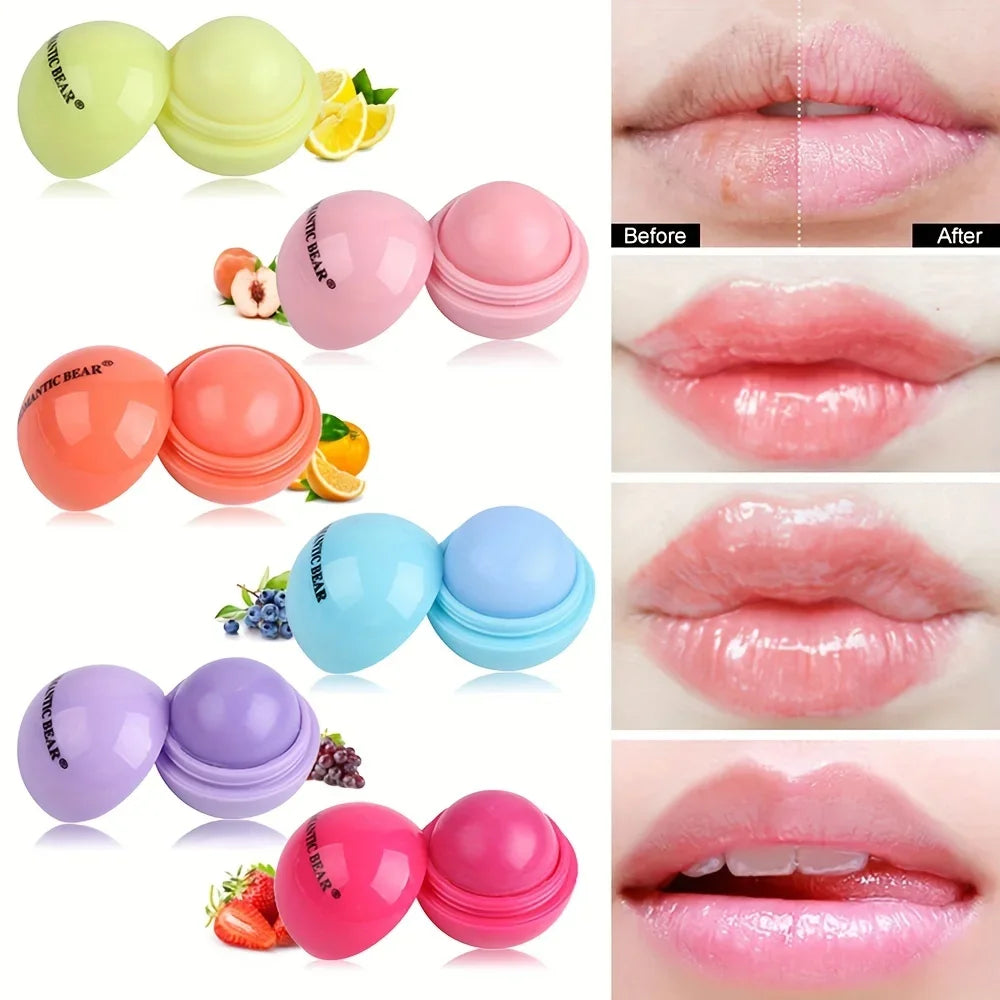 Schattige Balvormige Lippenbalsem - Voedende, Verzachtende en Langdurige Lippenplumper met Een Plakvrije Cup om Bevriezingsscheuren te Voorkomen
