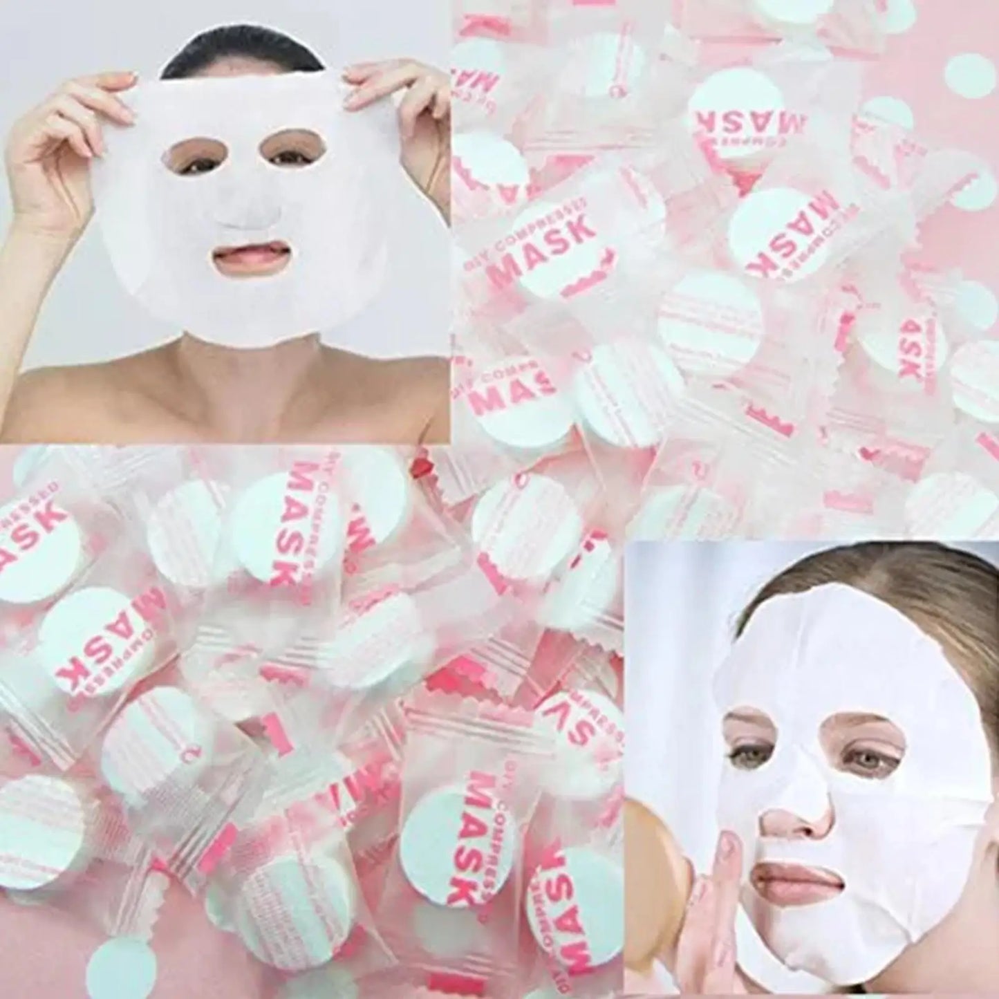 Luxe Wegwerp Gecomprimeerde Gezichtsmaskers - 30/50PCS Draagbare Niet-geweven Gezichtsdoek Munten voor Huidverzorging On-the-Go