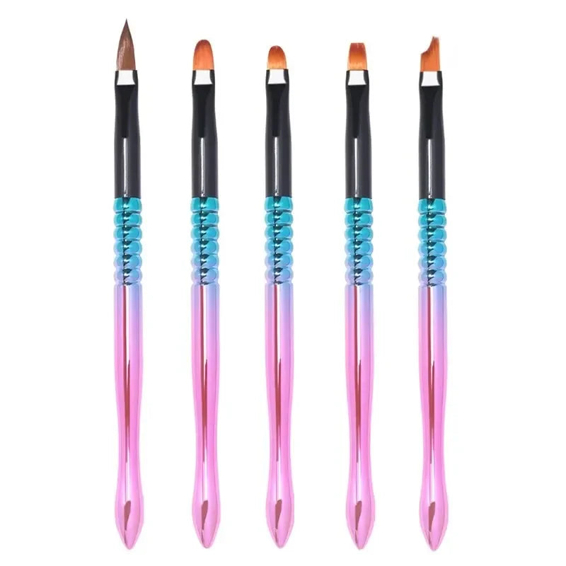 Ultimatieve Nail Art Penseelset: 5 of 20 Professionele Ontwerptools voor Indrukwekkend Schilderen, Tekenen en Dots - Perfect voor Manicures!