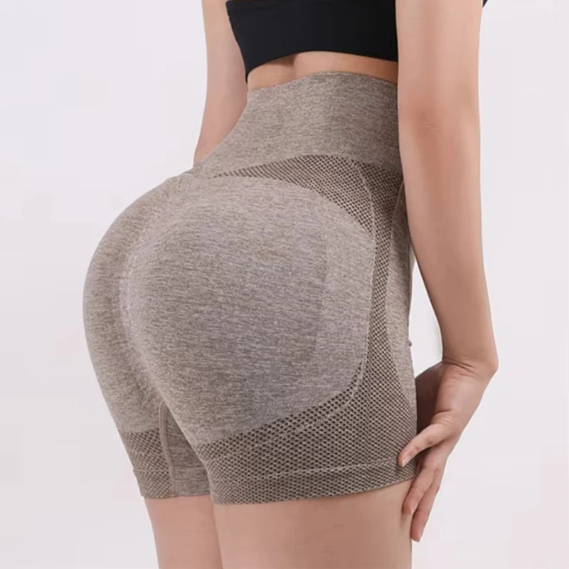 Hoge Taille Dames Yoga Shorts - Perfect voor Workouts, Fitness en Hardlopen - Stijlvolle en Comfortabele Sportkleding voor Jouw Actieve Levensstijl!