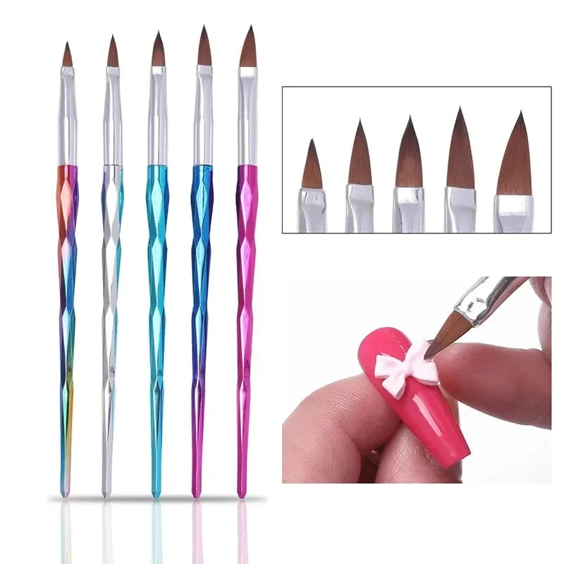 Ultimatieve Nail Art Penseelset: 5 of 20 Professionele Ontwerptools voor Indrukwekkend Schilderen, Tekenen en Dots - Perfect voor Manicures!