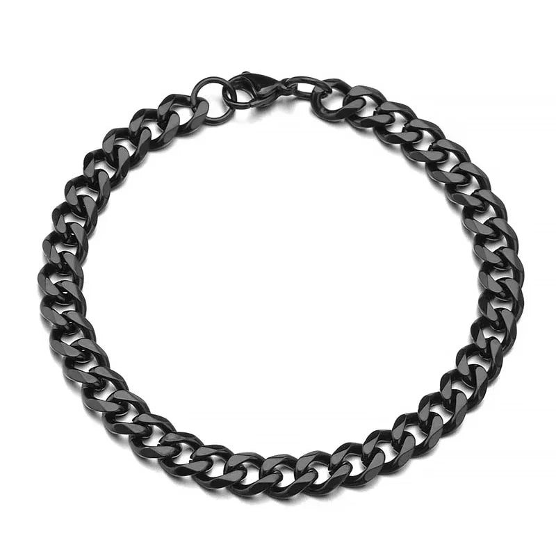 Stijlvolle RVS Curb Cubaanse Schakelarmbanden voor Stellen - Unisex Polssieraad Cadeau voor Hem en Haar