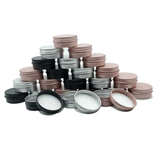 Metal Candle Tins with Lids Bulk | Empty Aluminum Candle Containers | Travel Tins for Candle Making Supplies