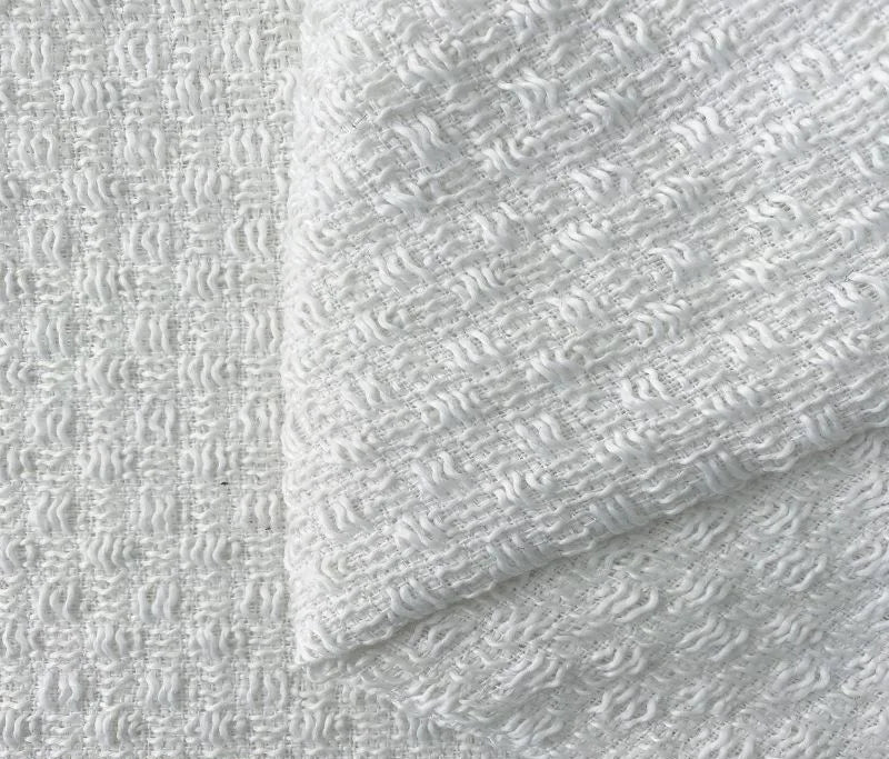 Wool Tweed Fabric Plaid Woven Tweed for Coat Dress Sewing Autumn Winter DIY Clothing Fabric