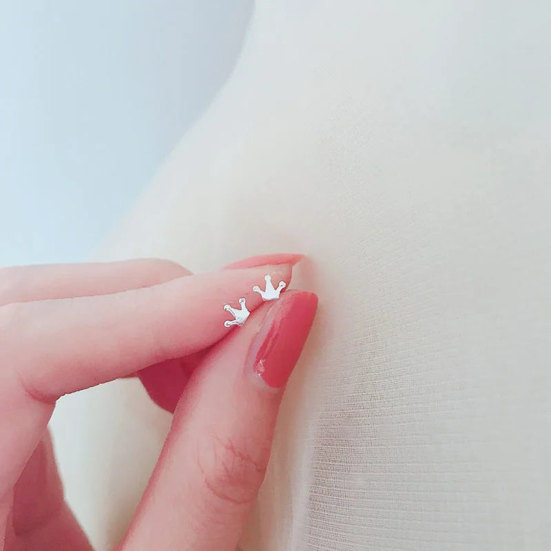 Trendy Hart Oorbellen voor Vrouwen - Hypoallergeen, Minimalistisch Zilveren Sterontwerp Perfect voor Dagelijks Gebruik en Charmante Cadeau-ideeën