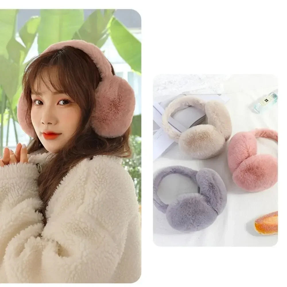 Gezellige Chic Pluche Oorwarmers voor Mannen en Vrouwen - Modebewuste Buitenoorwarmers voor Ultiem Wintercomfort en Bescherming