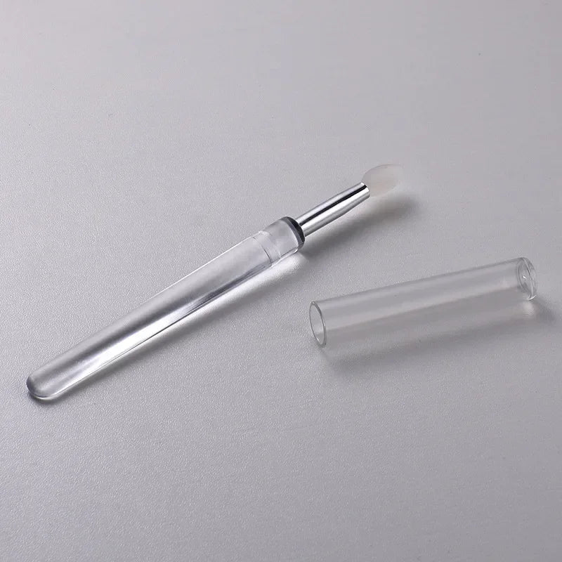 Veelzijdige Draagbare Siliconen Lippenborstel Set - 1/3/5PCS met Beschermende Hoes voor Moeiteloze Toepassing van Lippenbalsem, Lippenstift en Lipgloss!