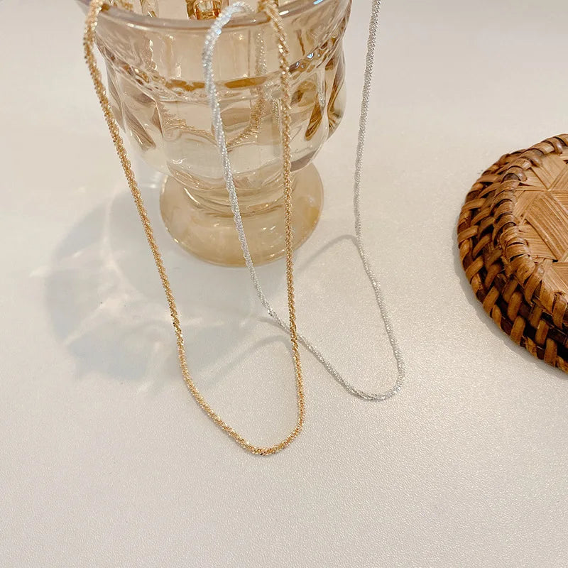 Adembenemende Sprankelende Halsketting voor Dames - Elegante Sleutelbeen Choker Mode Sieraden Perfect voor Trouwen, Feesten en Verjaardagscadeaus