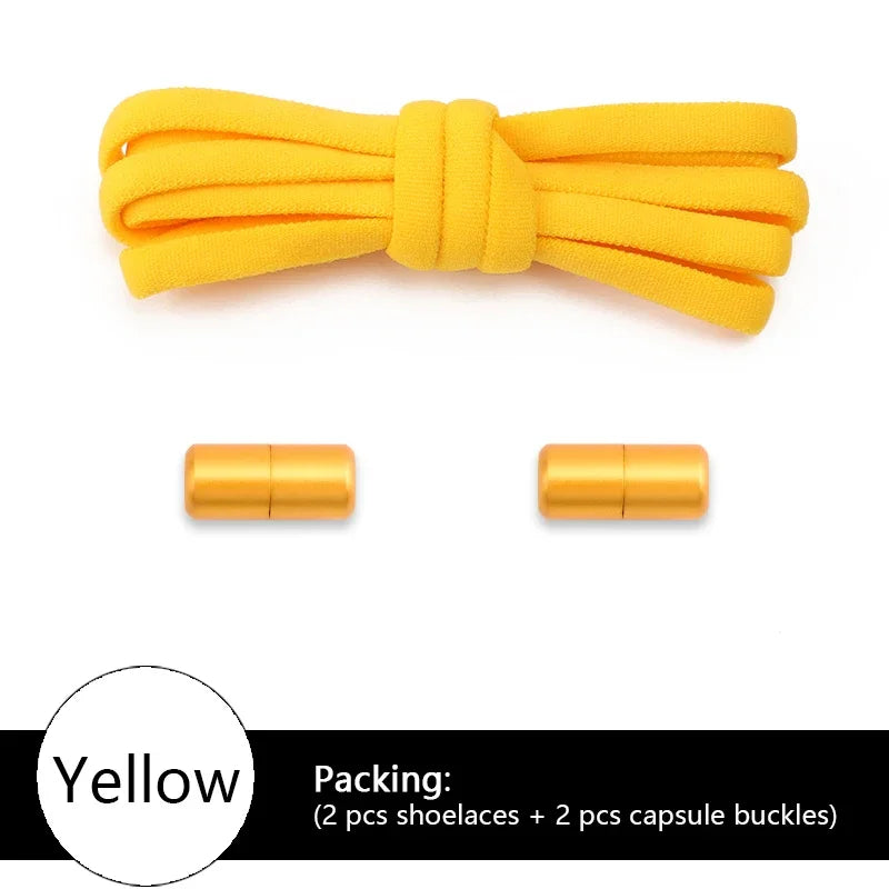 Levende Elastische Schoenveters Zonder Knoop - Perfect voor Kinderen en Volwassenen! Stijlvolle Ronde Veters voor Alle Sporten en Activiteiten.