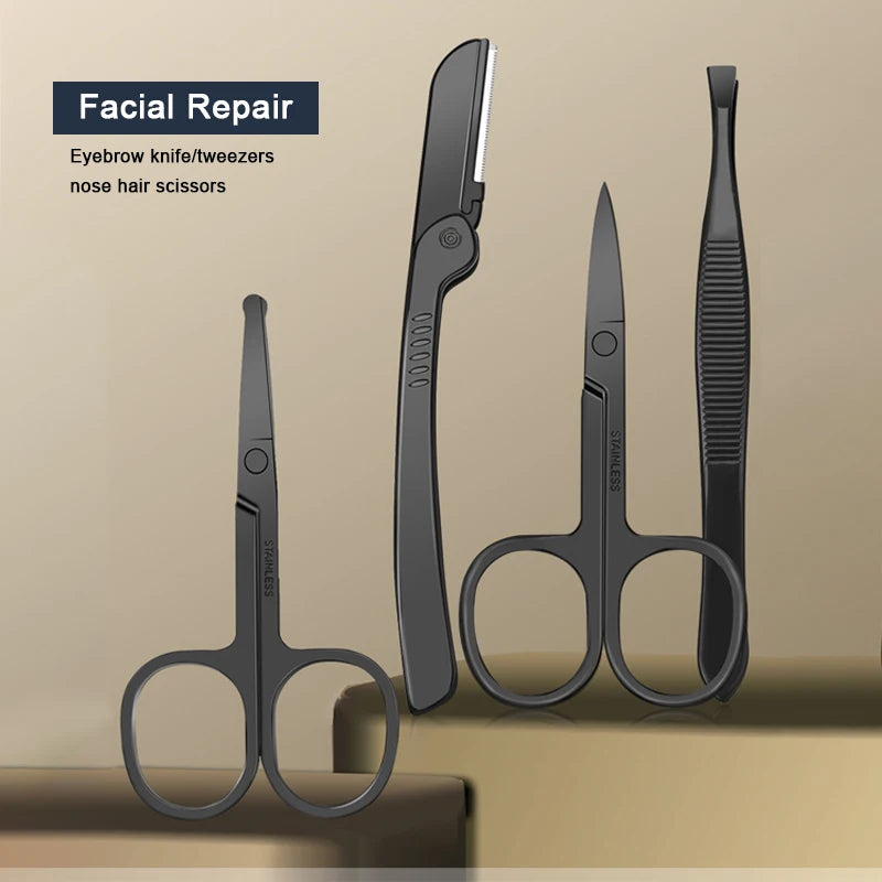 Deluxe Manicure & Pedicure Gereedschapsset - Roestvrijstalen Nagelknippers, Oorlepel & Schaar - 8 tot 24 Stukken voor Ultieme Schoonheidsverzorging Thuis
