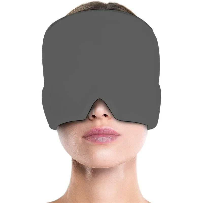 Ultieme Migraine Verlichtingsh mhe - Verzachtende Gel Hot & Cold Therapie IJs Cap voor Hoofdpijn Verlichting & Oogmasker om Stress en Drukpijn te Verlichten