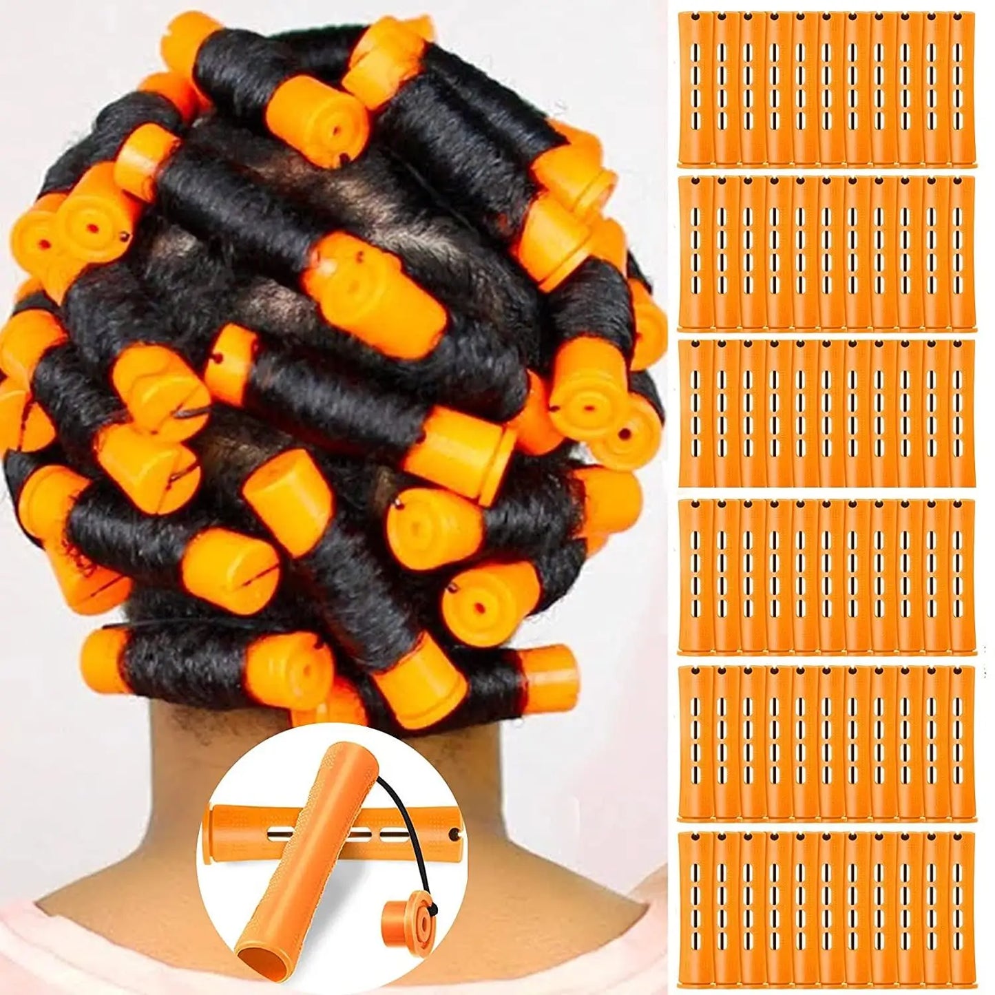 10-delige Hittevrije Haarrollers - Magische Koude Rollers voor Moeiteloze Prachtige Golfjes