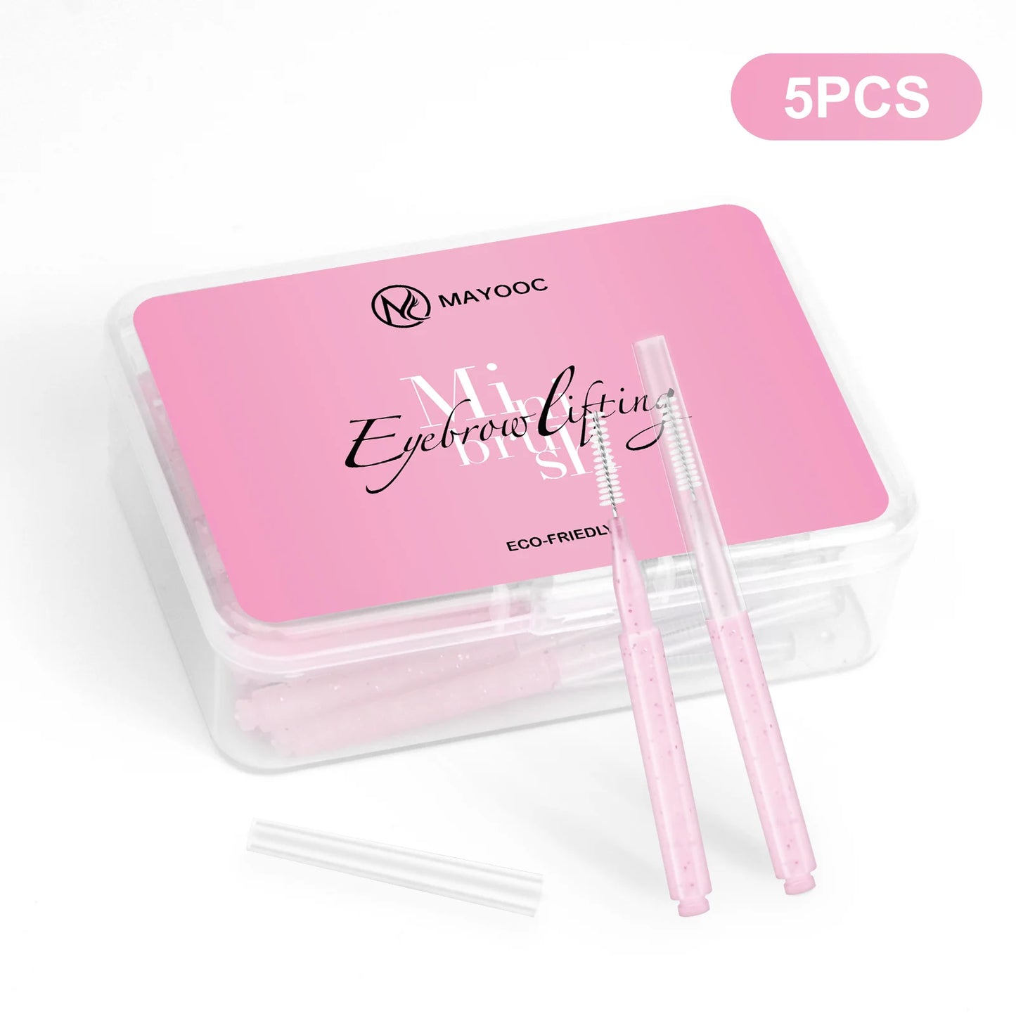 MAYOOC Mini Oogbrauwborstel Set – Wegwerp Oogbrowlifting & Permanent Borstels met Buigbare Microapplicators voor Perfecte Wimpertoepassing