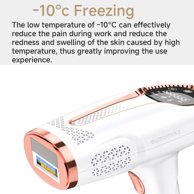 Revolutionair IPL Laser Haarverwijderingsapparaat – Dubbel-functionele Haarsnijder & Vibrerende Scheerapparaat voor Mannen en Vrouwen, Perfect voor Gezichtshaarverwijdering!