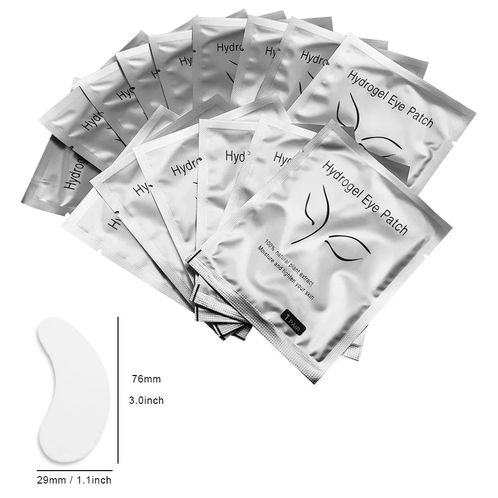 50 Paar Lintvrije Wimperextensions Patches voor Comfortabele Onder-Oog Verzorging - Perfect voor het Graften van Valse Wimpers!