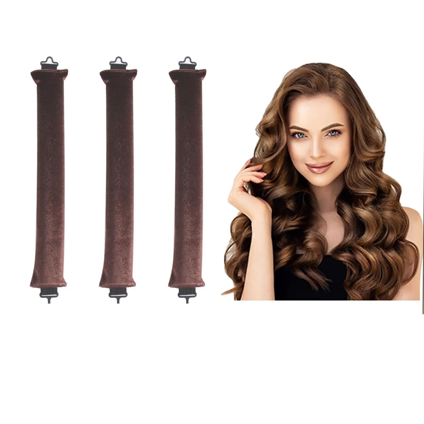 Transformeer je Haar Moeiteloos: Warmtevrije Krulstaaf Hoofdband voor Prachtige Krullen terwijl je Slaapt - Zachte Flexibele Staven met Haak voor Eenvoudig Stylen!