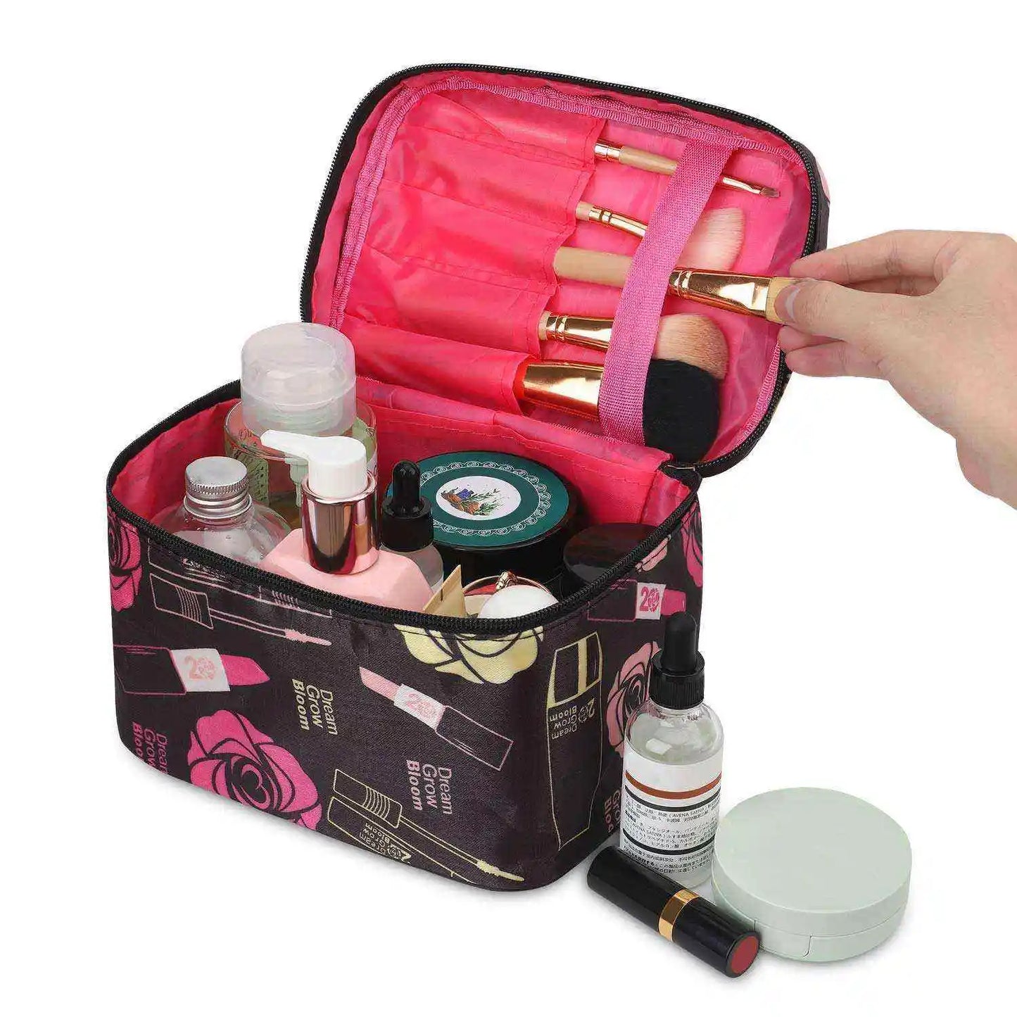 Chic & Praktische Transparante Waterdichte Make-up Reiszak - Ruimtelijke Cosmetica Organizer voor Vrouwen