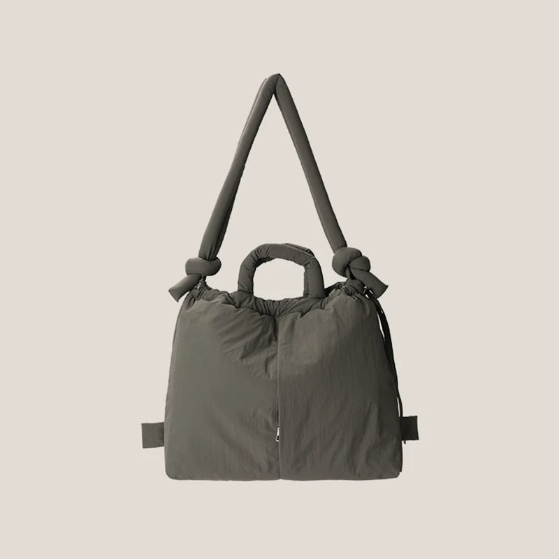 Chic Nylon Gevoerde Tas voor Vrouwen - Stijlvolle Zachte Puffer Schouder- en Crossbody Handtassen met Vintage Flair en Voldoende Ruimte 2023