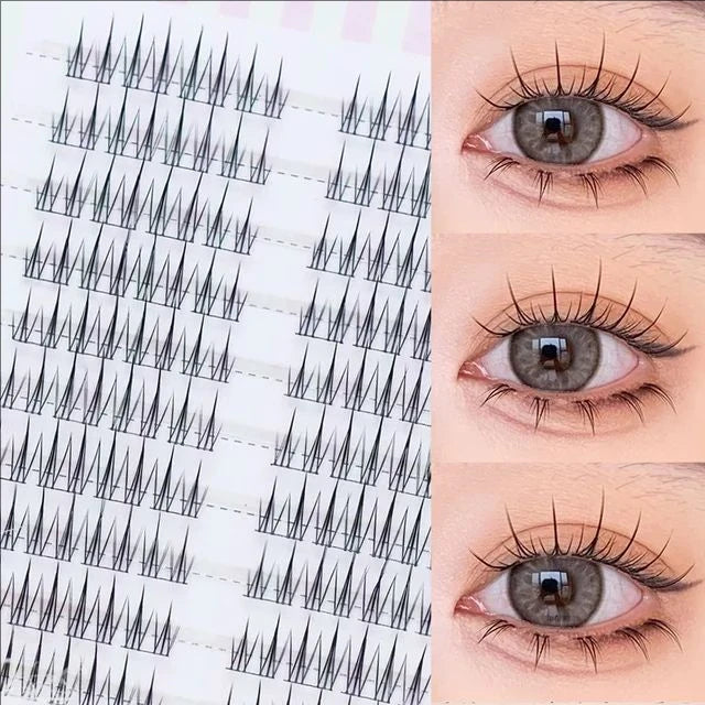 MJ Brown Zonnebloem Natuurlijke Manga Wimpers - Dikke Zwarte Extensions voor Anime-geïnspireerde Looks
