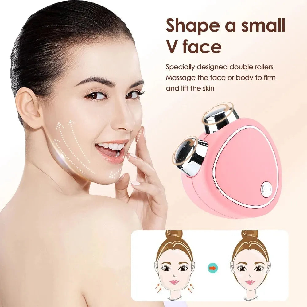 Revitaliseer je huid: 3D microcurrent elektrische gezichtsmassager met 3 standen - mini anti-aging apparaat voor thuisgebruik