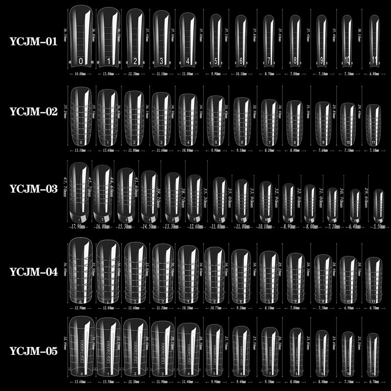 60 stuks Nagelverlengingsvormen voor Snelle UV Gel Polish Toepassing - Perfect voor Acrylnagels en Valse Nagelkunst met Dual System Manicure Accessoires!