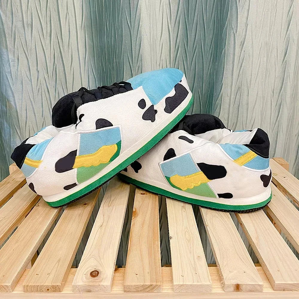 Schattige Cartoon Dier Plush Slippers - Gezellige Katoenen Winter Footwear voor Mannen en Vrouwen