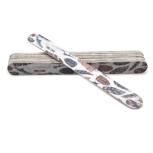 50-delige Premium Houten Vijlset - Multi-grit Houten Manicure Polijstgereedschap voor Perfecte Nagels (100/120/150/180/240)