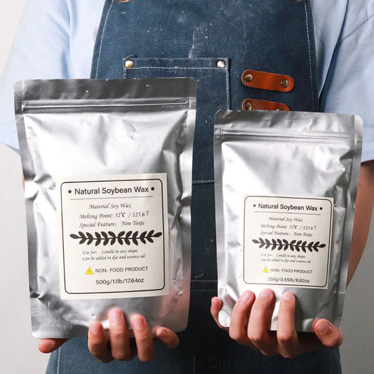 Natural Soy Wax Flakes for Candle Making | Soy Candle Wax for Containers & DIY Candles | 100g–1000g