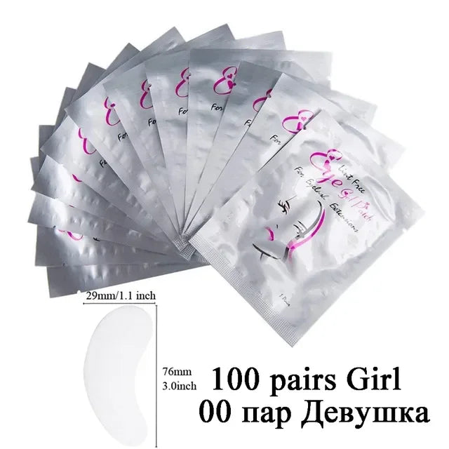 50 Paar Luxe Hydrogel Oogpatches voor Wimperextensions - Perfecte Onder-Oog Isolatie en Makeup Tools!