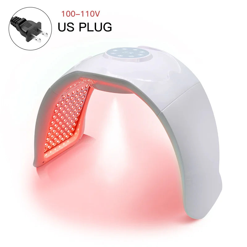 Revitaliseer je huid met de 8-kleurige LED koude nano spray fototherapie gezichtsmaske - Geniet van rode lichttherapie en hydraterende stoom voor een spa-achtige ervaring!