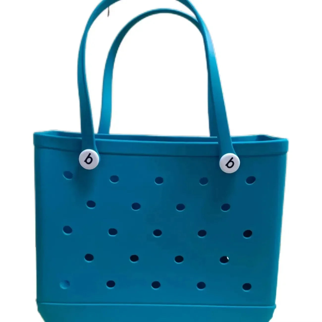 Stijlvolle Grote Eva Strandtas - Perfect voor Moeders! Veelzijdige Luiertassenopslag, Zomer Rubber Tote, en Effen Kleur Jelly Strandorganizer voor Al Je Essentiële Spullen.
