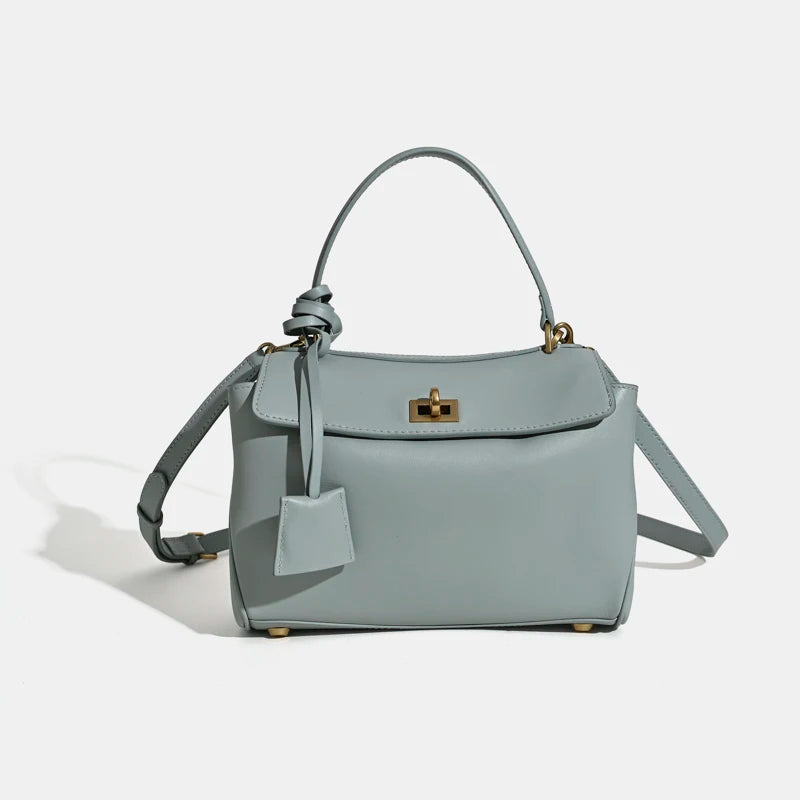 Elegante 2025 Luxe Rodeo Damestassen: Echte leren tote bags met chique gouden gespen voor lente en herfst