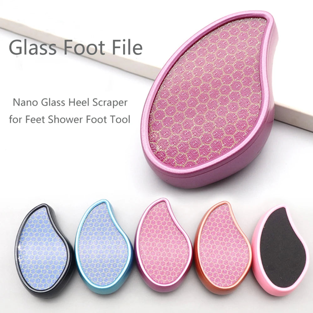 Premium Nano Glass Hakenschraper - Ultieme Voetenschrubber voor Zachte Pedicure en Verwijdering van Dode Huid - Douche Essentieel van CrystalTreat