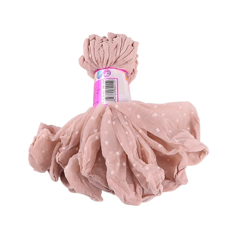 Chic Zwarte Punt Transparante Sokken - Ultra-Dunne Elastische Kristallen Zijde Enkel Sokken voor Vrouwen - Perfect voor Zomer Mode!