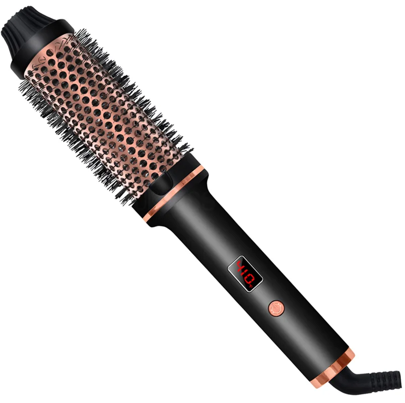 Revolutionaire 1,5-inch verwarmde ronde borstel - Keramische krultang stylingtool voor prachtige, veerkrachtige krullen!
